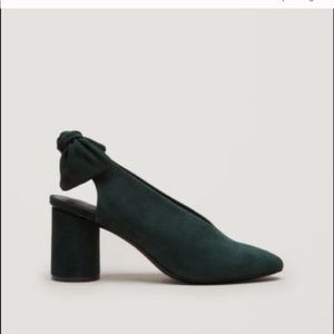 COS Forrest green slingback heels